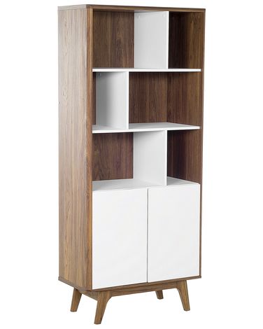 Rek COLUMBUS 182 cm Bruin/wit