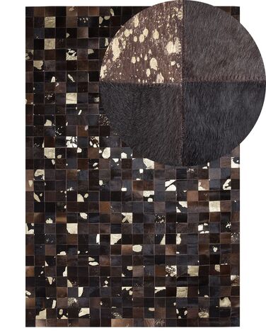 Rug BANDIRMA Brown 140 x 200 cm Leather