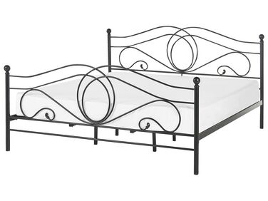 Bed Metaal LYRA 180 x 200 cm Zwart