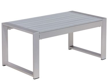 Tuin salontafel SALERNO 90 cm 50 cm Metaal Lichtgrijs