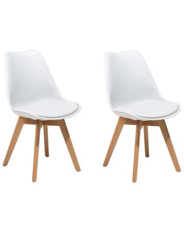 Set van 2 eetkamerstoelen DAKOTA II Wit