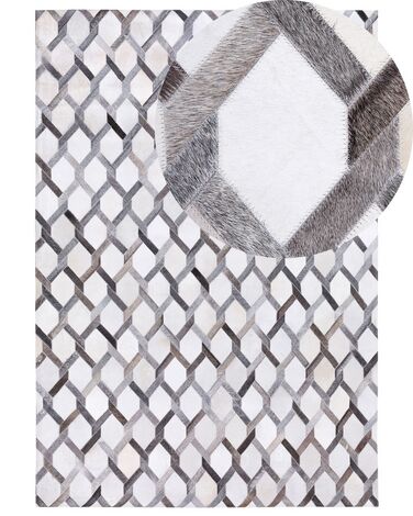 Rug AYDIN Grey 140 x 200 cm Leather