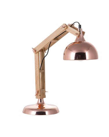 Bureaulamp SALADO verstelbaar Hout Koper