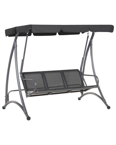 Patio Swing BOGART Metal Black