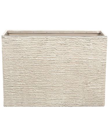 Bloempot EDESSA 80 cm Lichtbeige