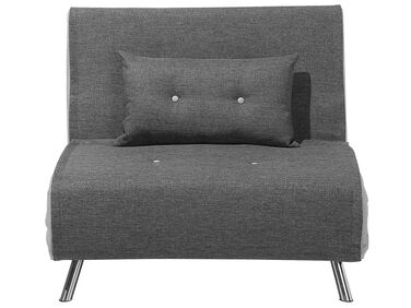 Fauteuil convertible FARRIS Tissu Gris foncé