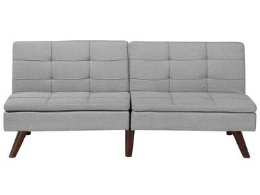 Sofa Bed 3 Seater RONNE Fabric Light Grey