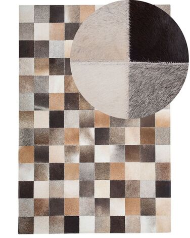 Rug SOKE Brown 200 x 300 cm Leather
