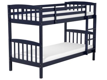Bunk Bed Pine Wood REVIN 90 x 200 cm (EU Single) Navy Blue