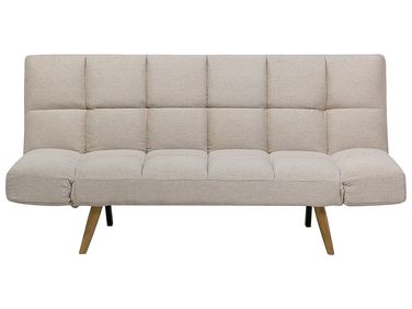 Canapé-lit 2 places INGARO Tissu Beige