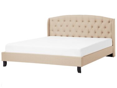 Bed Stof BORDEAUX 180 x 200 cm Beige