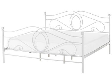 Bed Metaal LYRA 180 x 200 cm Wit