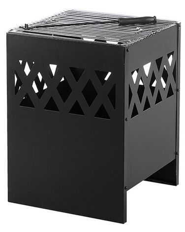 Grill Fire Pit SHIGA Metal Black