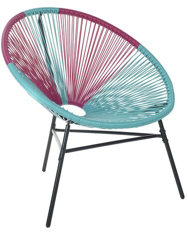 Chaise de jardin ACAPULCO Polyrotin Turquoise