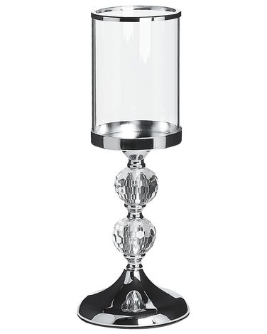 Bougeoir COTUI Verre 36 cm Argenté