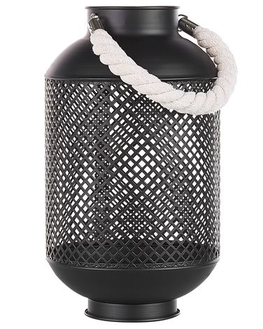 Lantern CORON Metal 34 cm Black