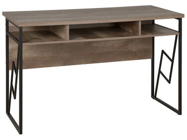 Table de bureau FORRES Marron/noir 120 cm 60 cm