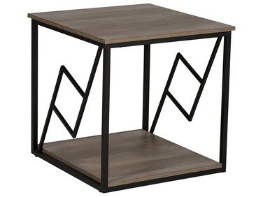 Bijzettafel FORRES Bruin/zwart