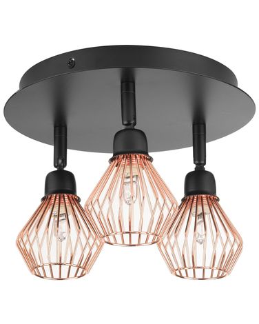 3 Light Spotlight VOLGA Adjustable Metal Black