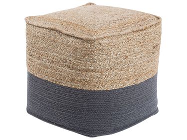 Pouffe KIRAMA Jute Dark Grey