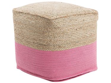 Pouffe KIRAMA Jute Pink