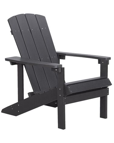 Chaise de jardin ADIRONDACK Gris foncé