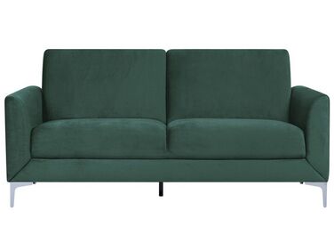 Sofa 3 Seater FENES Velvet Dark Green