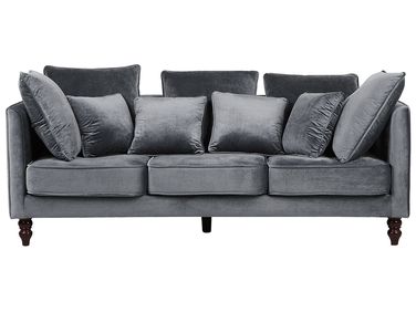 Sofa 3 Seater FENSTAD Velvet Grey