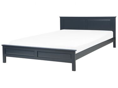 Bed Dennenhout OLIVET 180 x 200 cm Donkerblauw