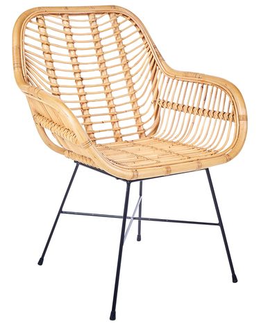 Chaise de salle à manger CANORA Rotin Naturel