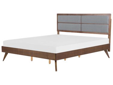 Bed POISSY 180 x 200 cm Donker essenhout