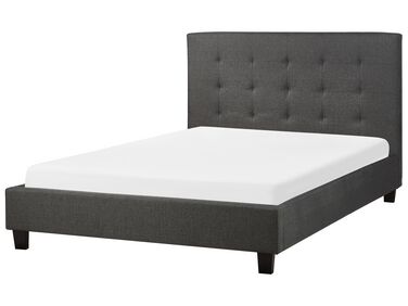 Bed Stof LA ROCHELLE 140 x 200 cm Donkergrijs