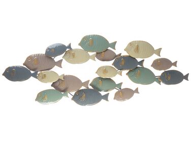 Décoration murale Poisson FERMIUM Métal 47 cm Multicolore