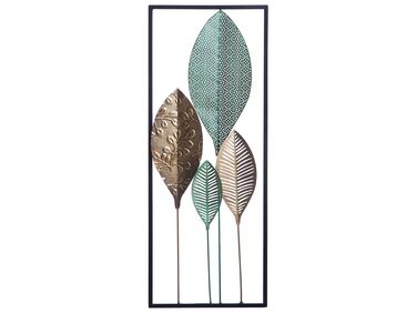Décoration murale Feuille PLATINUM Métal 75 cm Multicolore