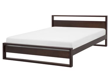 Bed Dennenhout GIULIA 160 x 200 cm Donkerbruin