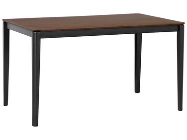 Dining Table CEDAR Dark Walnut 135 cm 80 cm