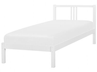 Bed Dennenhout VANNES 90 x 200 cm Wit