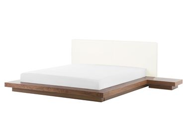 Bed ZEN 160 x 200 cm Bruin essenhout