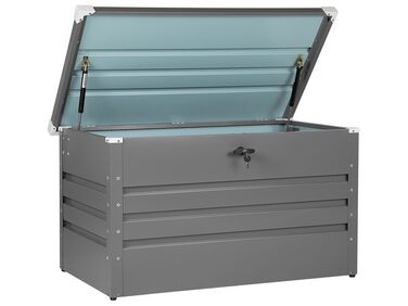 Coffre de rangement CEBROSA 132 cm 62 cm Gris