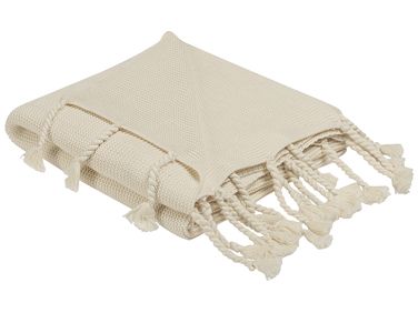 Couverture NAZILLI Coton 125 x 150 cm Beige