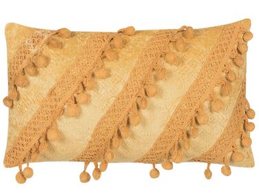 Coussin AYROOR 30 x 50 cm Moutarde Motif géométrique
