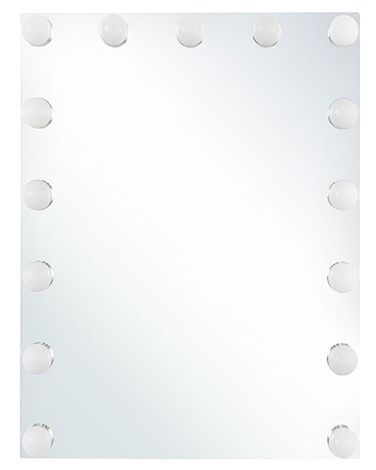 LED badkamerspiegel LUCENAY 40 cm 50 cm Zilver