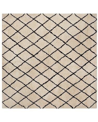 Rug MIDYAT Beige 200 x 200 cm