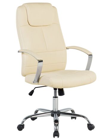 Directeursstoel WINNER Kunstleer Lichtbeige