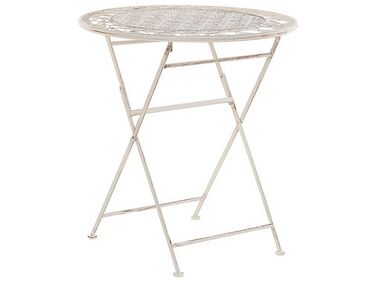 Bistrotafel TRIESTE 70 cm 70 cm Metaal Lichtbeige