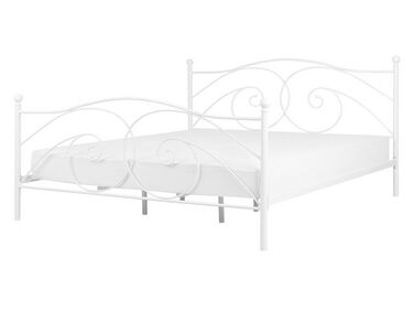 Bed Metaal DINARD 140 x 200 cm Wit