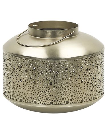 Lantern CORFU Metal 22 cm Gold
