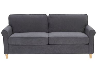 Sofa 3 Seater RONNEBY Velvet Dark Grey
