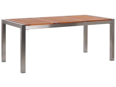 Garden Dining Table GROSSETO 180 cm 90 cm Eucalyptus Wood Brown