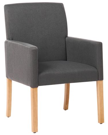 Chaise de salle à manger ROCKEFELLER Tissu Gris
